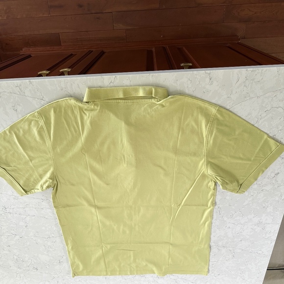 Mens XLT Big & Tall Designer Luxury Castagne Polo Golf Shirt Apple Green - Picture 8 of 8